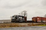 NS GP60 Locomotive making moves in the yard